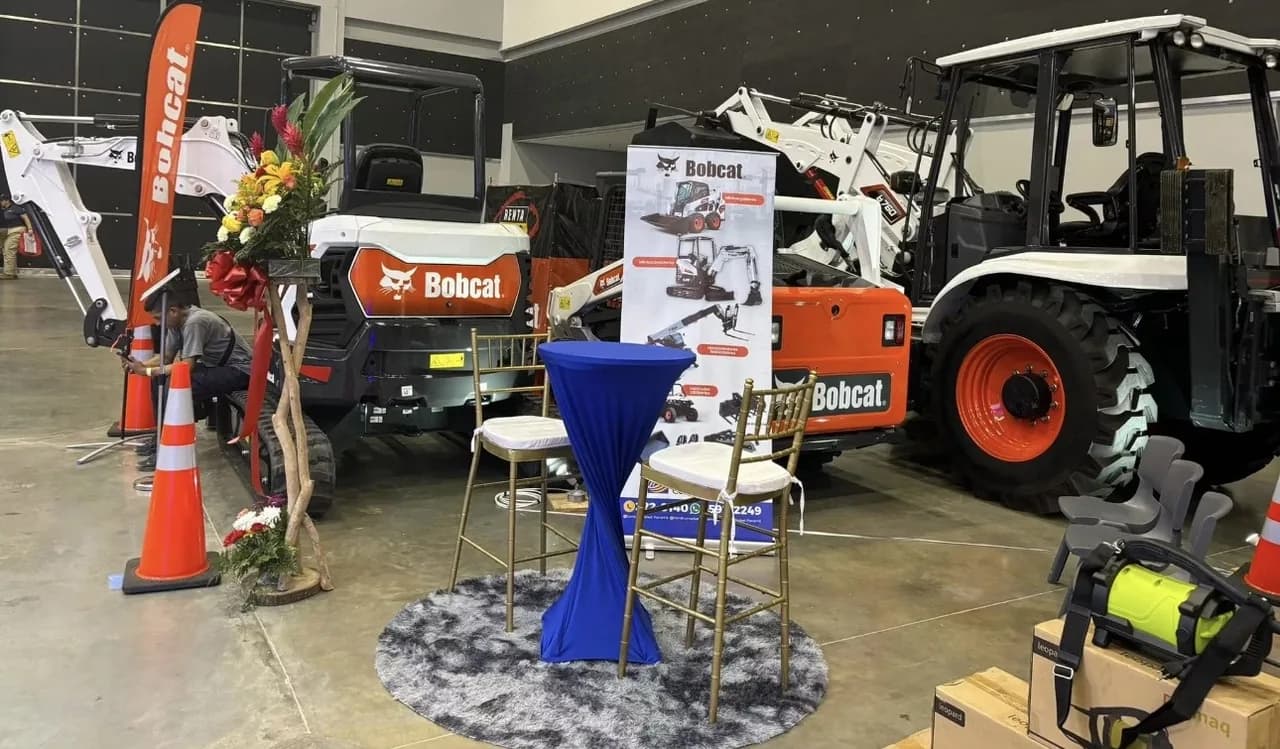 Bobcat equipment on display