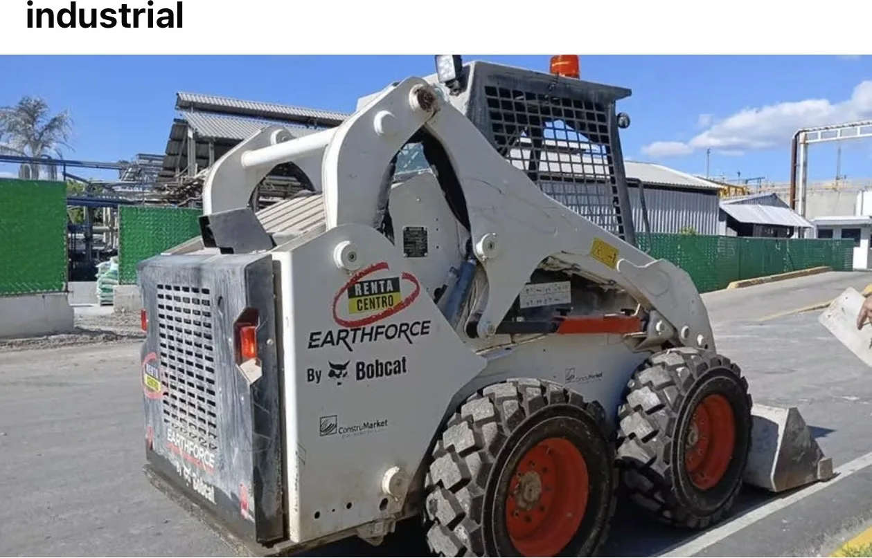 Bobcat skid steer at an industrial plant