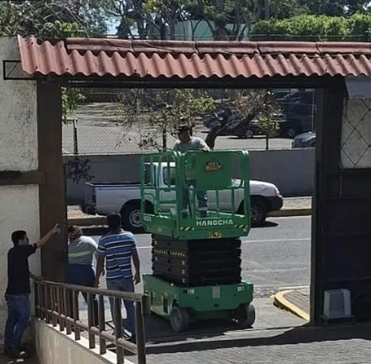 Scissor lift delivered to the client